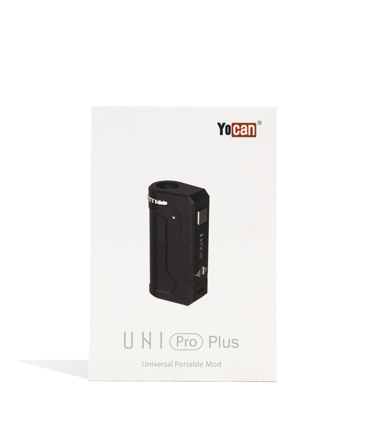 Onyx Yocan Uni Pro Plus Adjustable Cartridge Vaporizer Packaging Front View on White Background