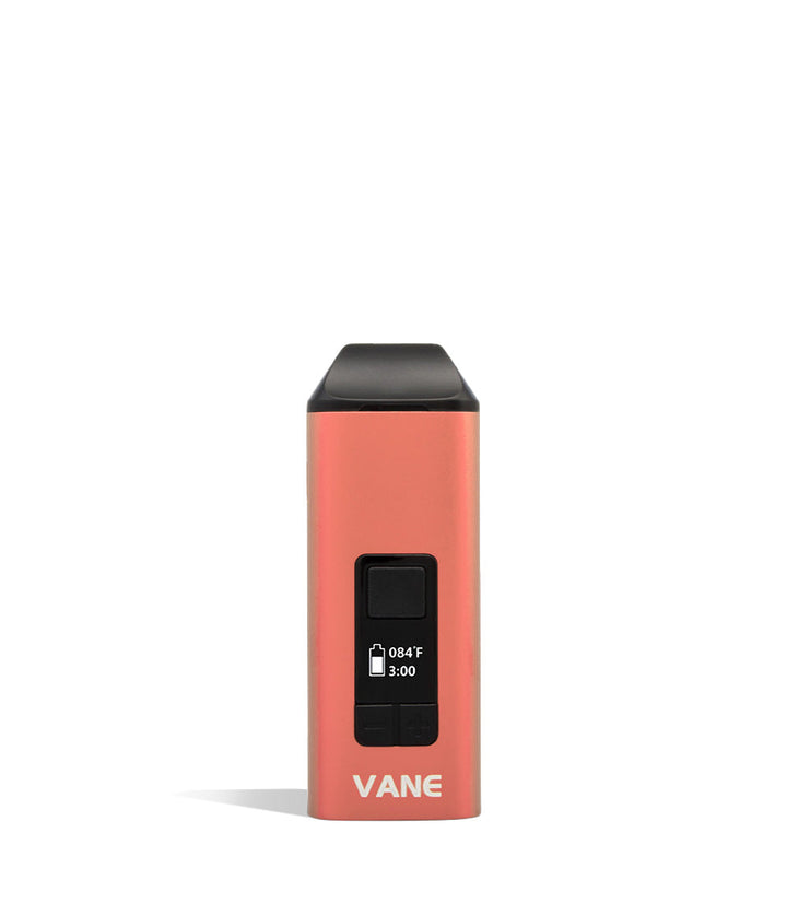 Champagne front Yocan Vane Dry Herb Vaporizer on white studio background