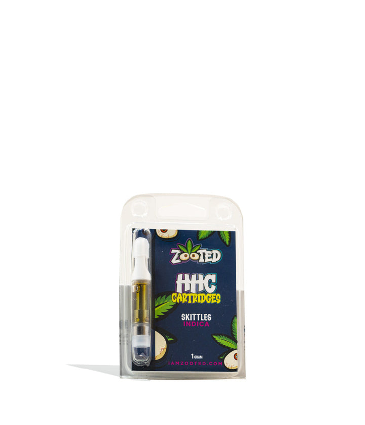 Skittles Zooted 1G HHC Cartridge on white background