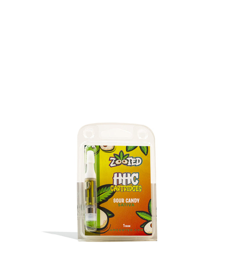 Sour Candy Zooted 1G HHC Cartridge on white background