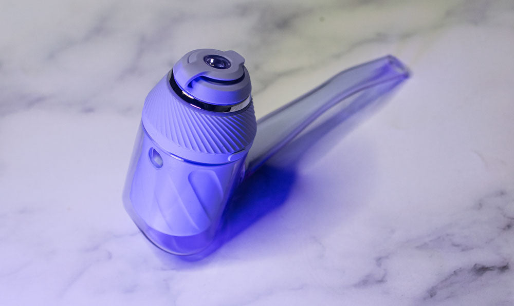 Puffco Proxy Concentrate Vaporizer on white marble table