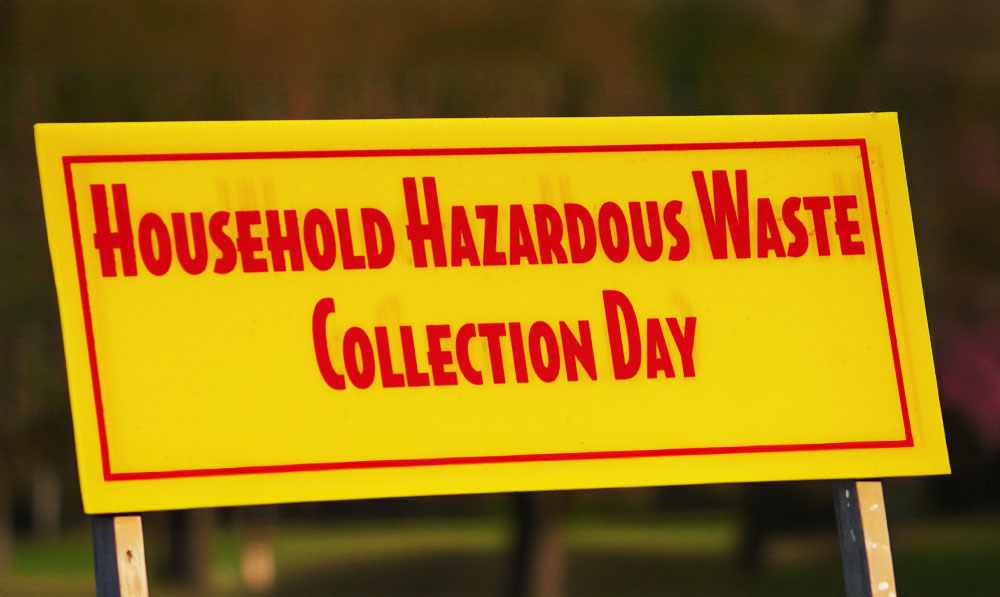 Household Hazardous Waste Collection Day Sign