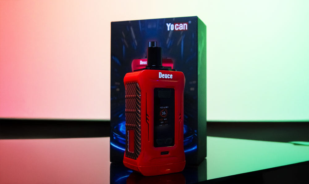 Yocan Deuce on glass display platform