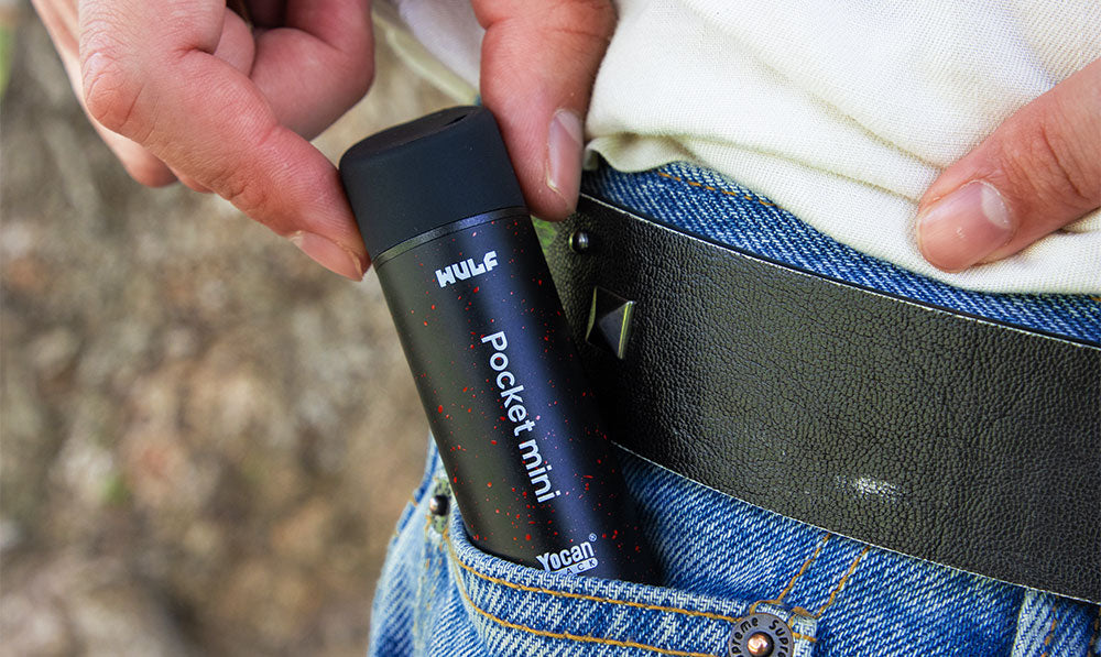 Wulf Pocket Mini coming out of jean pocket lifestyle image