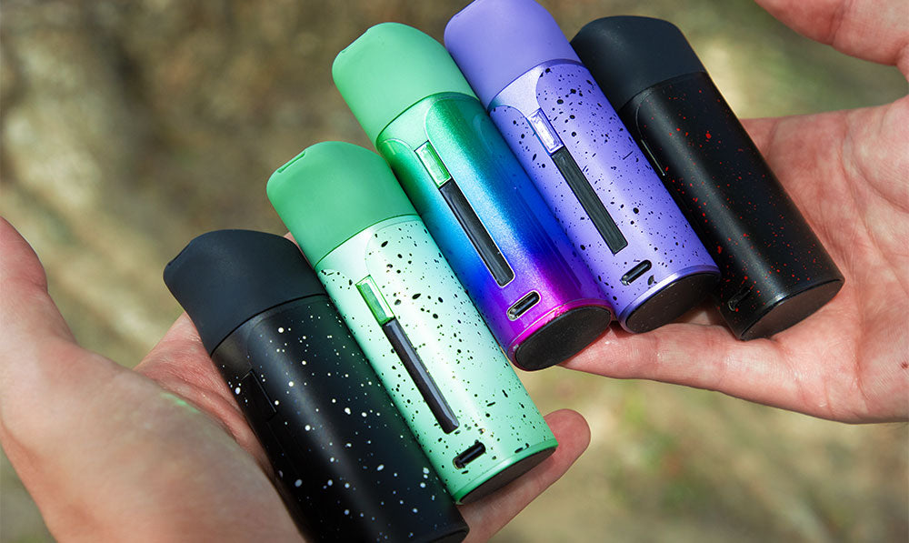 Wulf Pocket Mini all colors being held in hand lifestyle image