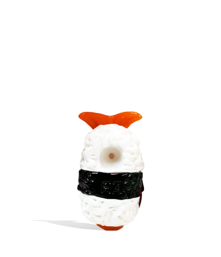 Empire Glassworks Shrimp Nigiri Dry Handpipe on white background