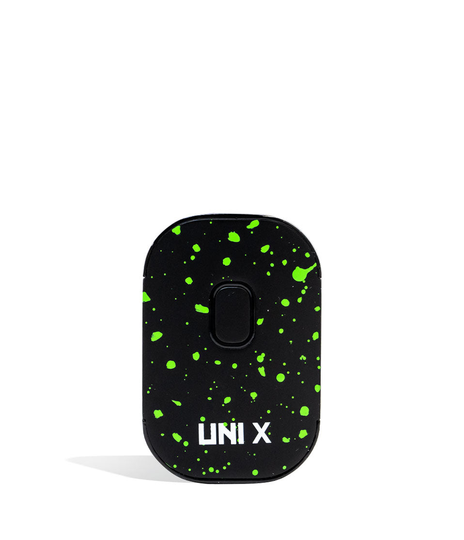 Black Green Spatter Wulf Mods UNI X 510 Thread Battery front on white background