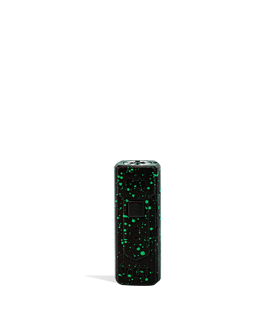 Black Green Spatter Wulf Mods KODO 510 Thread Battery Front View on White Background