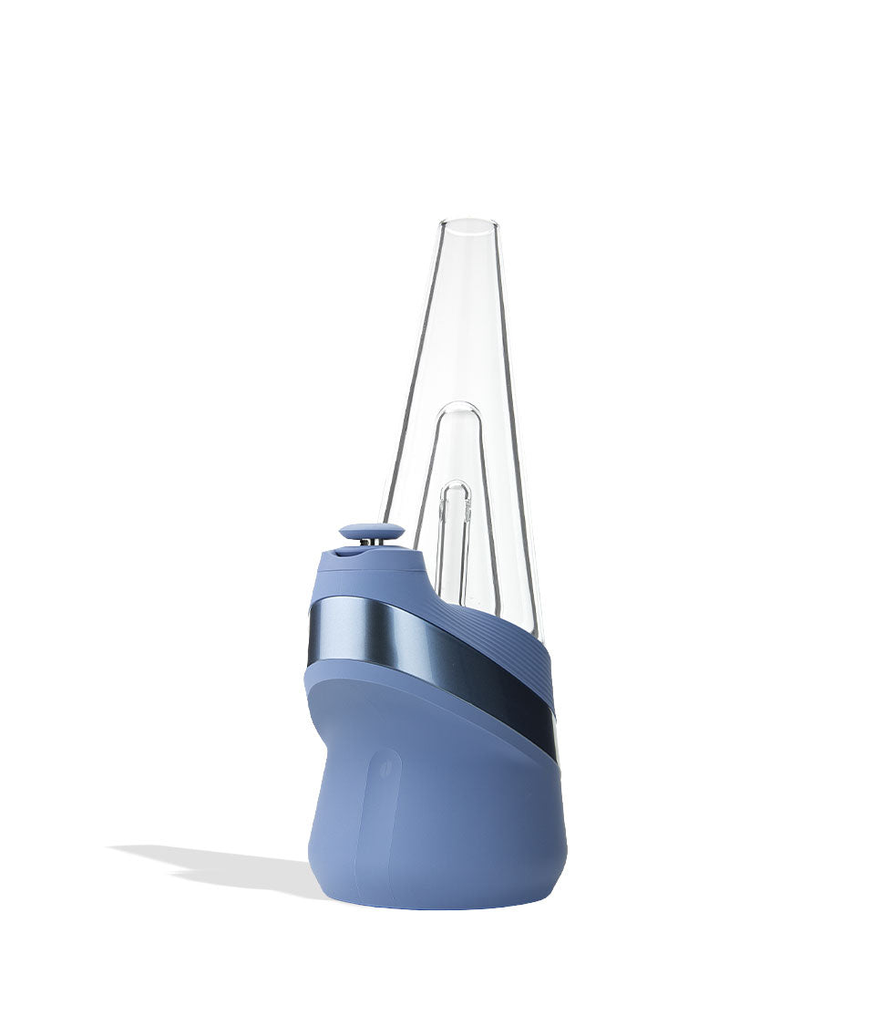 Puffco New Peak smart e-rig, Sapphire edition, three-quarter view