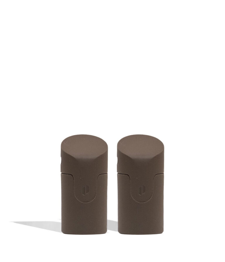 Puffco Pivot Mocha Mouthpiece 2pk Front View on White Background