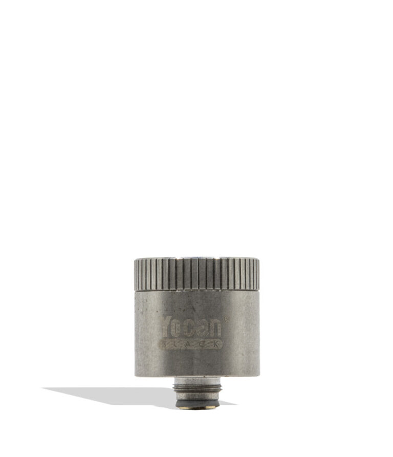 Yocan Black Cloud 2.1 Coil front view standing upright on a white background.