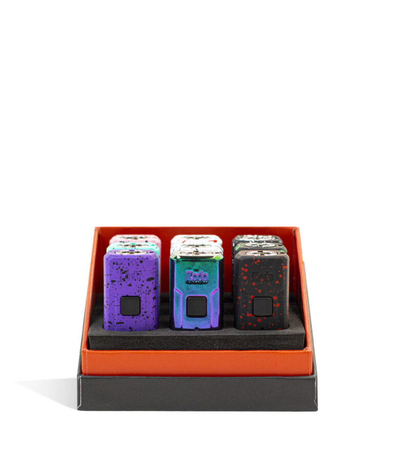 Front opened Wulf Mods Kodo 510 Thread Battery 9pk on white background