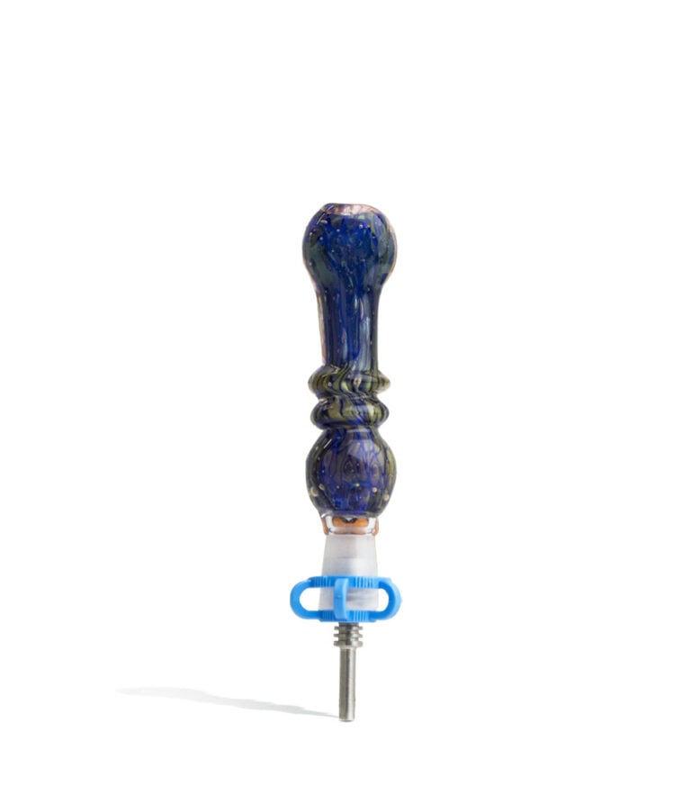 Double Thick Glass Nectar Collector Front View on White Background