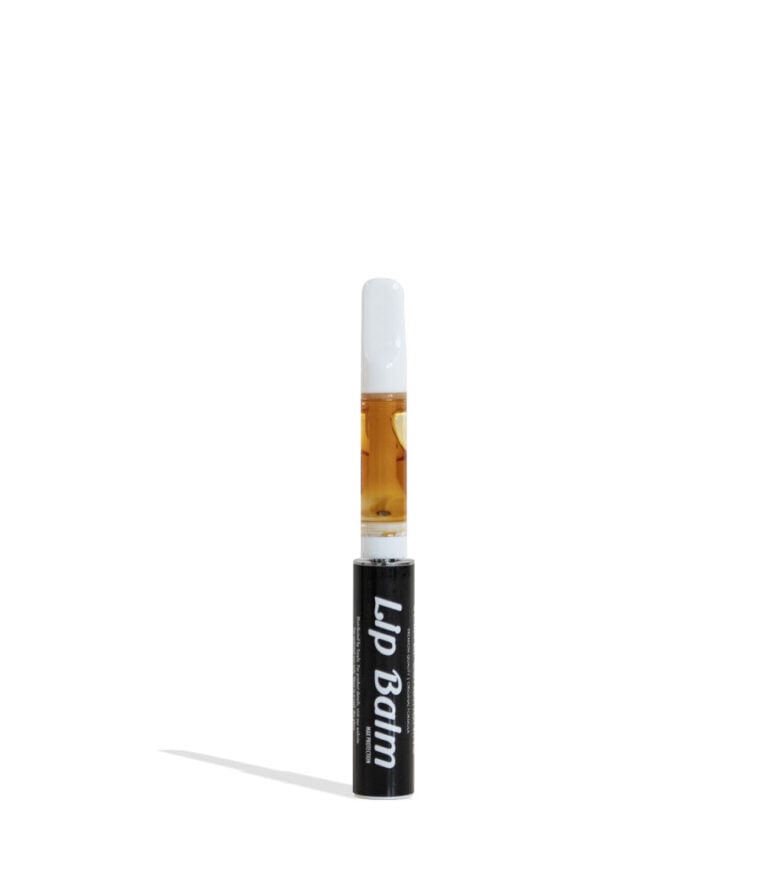 black with Cartridge Smyle Chapstick Variable Voltage Battery on white background