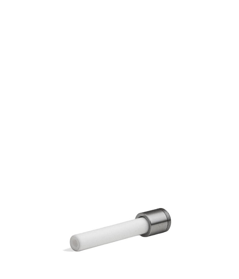 Ceramic side view Wulf Glass Screw On Nectar Tips on white background