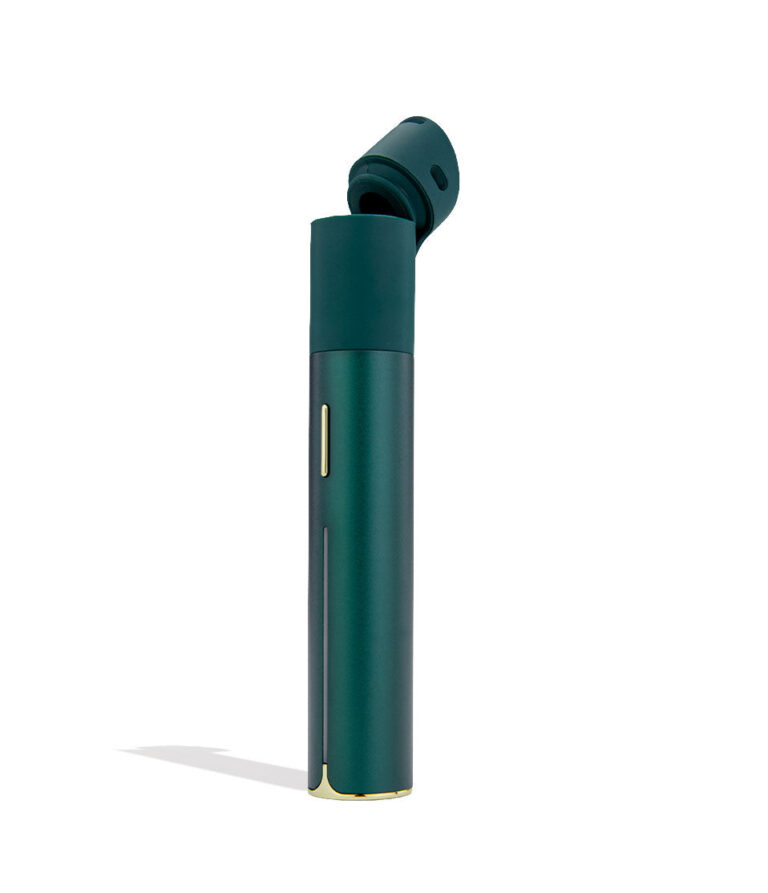 Puffco Pivot Mobile Vaporizer Limited Edition Pine Side Open View on White Background