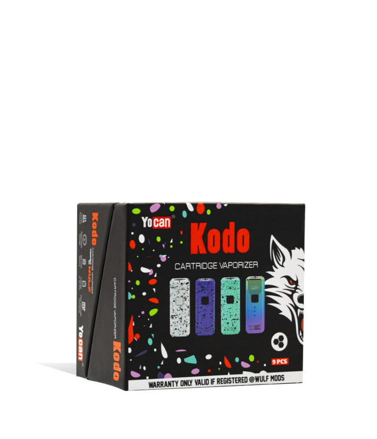 Box Side view Wulf Mods Kodo 510 Thread Battery 9pk on white background