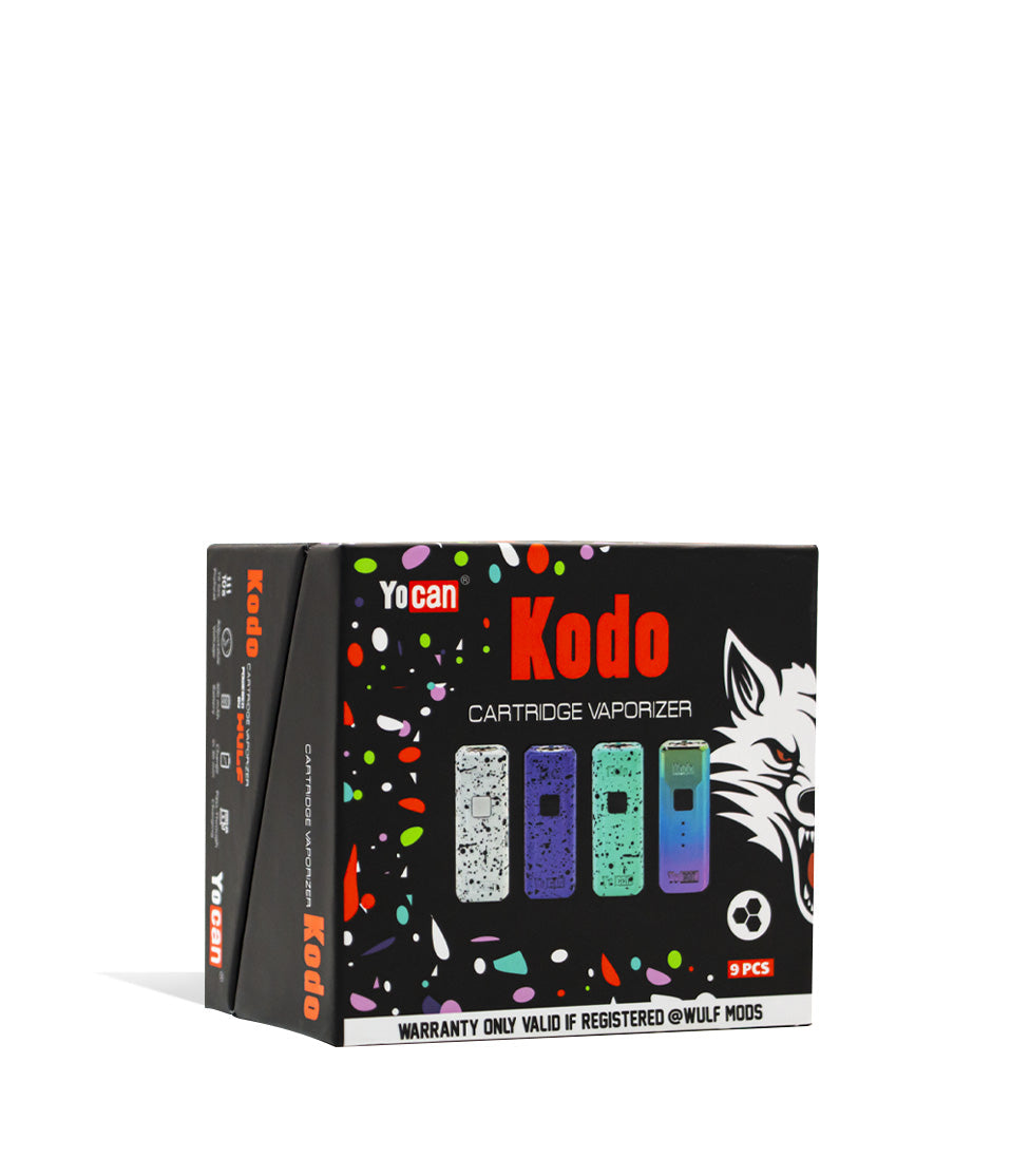 Box Side view Wulf Mods Kodo 510 Thread Battery 9pk on white background