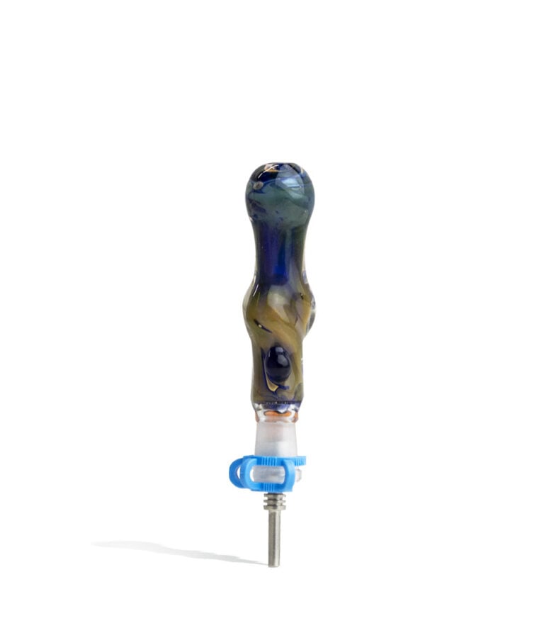 Double Thick Glass Nectar Collector 2 Front View on White Background