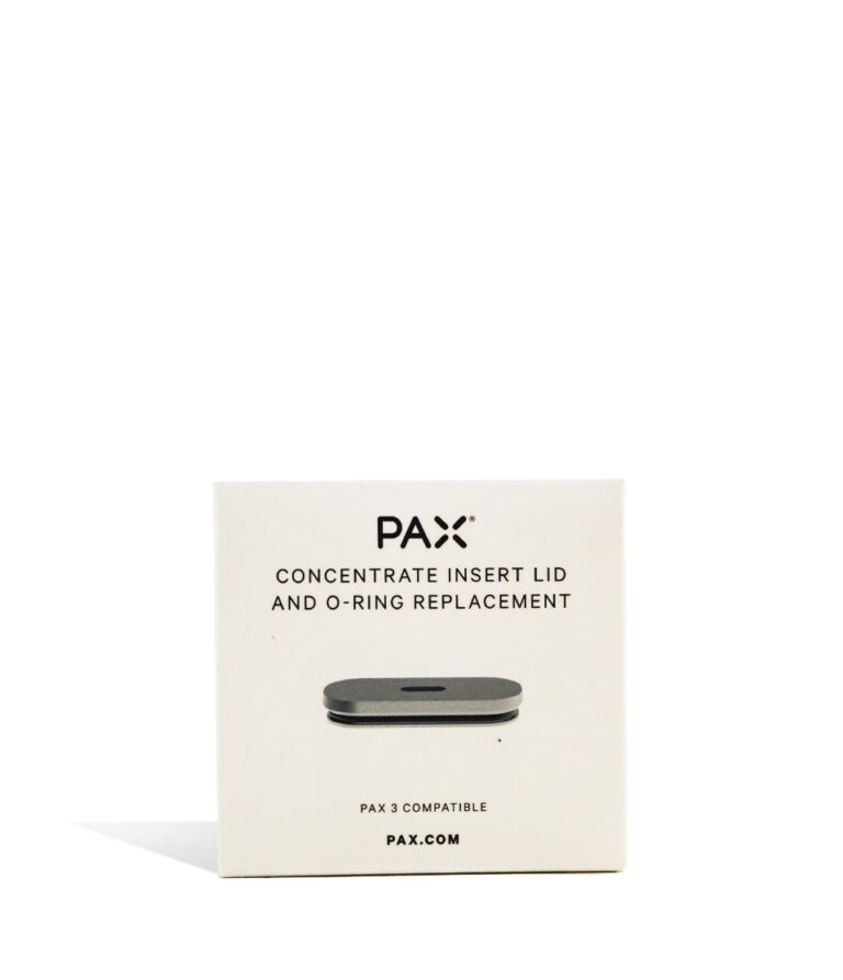 Box PAX Concentrate Insert Replacement Lid and O-Ring Set on white studio background