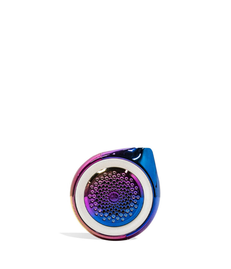 Rainbow Ooze Moves 510 Thread Battery and Wireless Speaker Back View on White Background