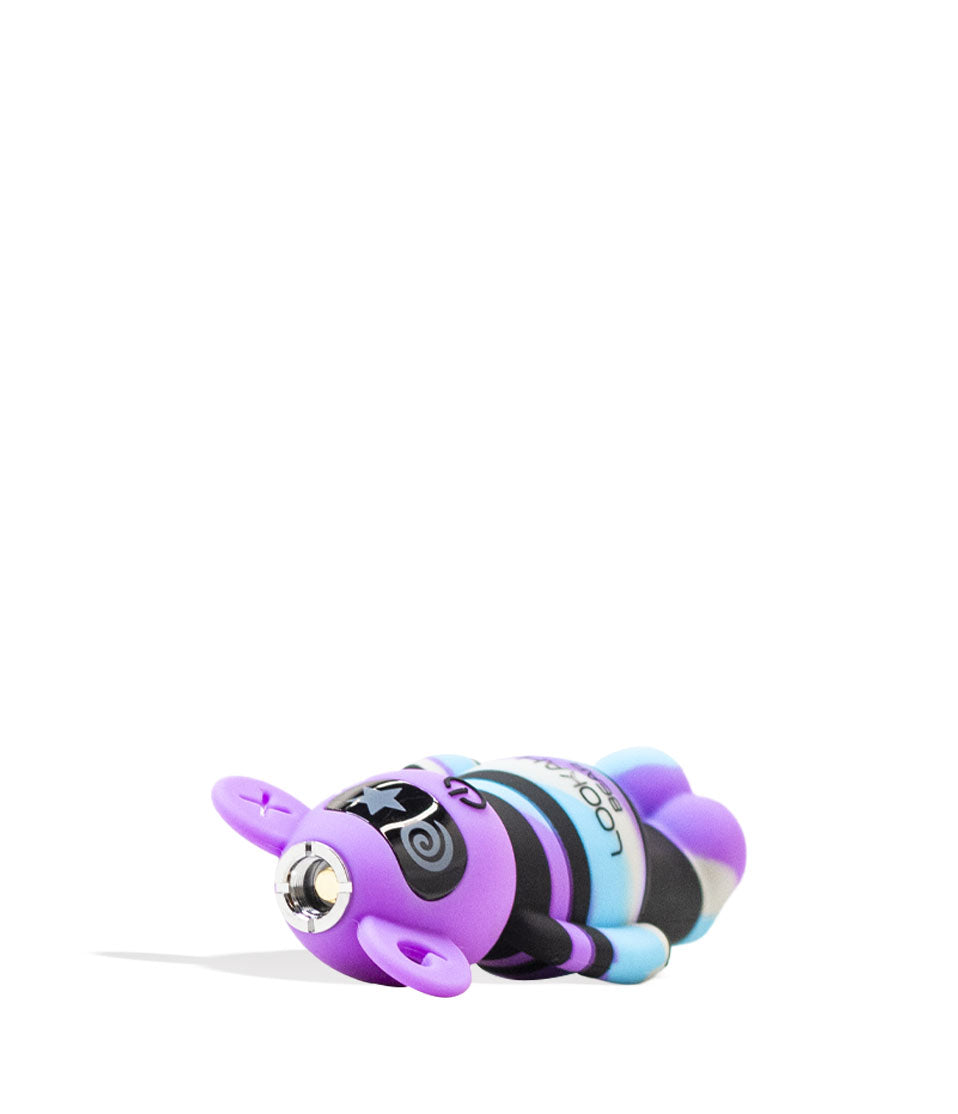 Purple Tiedye Lookah Bear Limited Edition 510 Thread Battery Down View on White Background