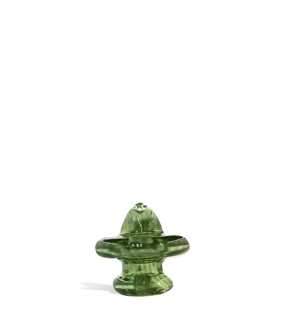 Dark Green Candy Colored Carb Cap on white background