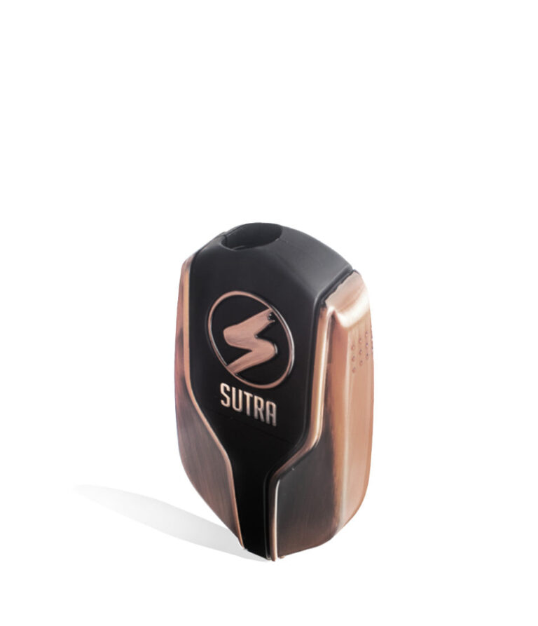 Bronze angle Sutra Vape Squeeze 510 Thread Battery on white studio color