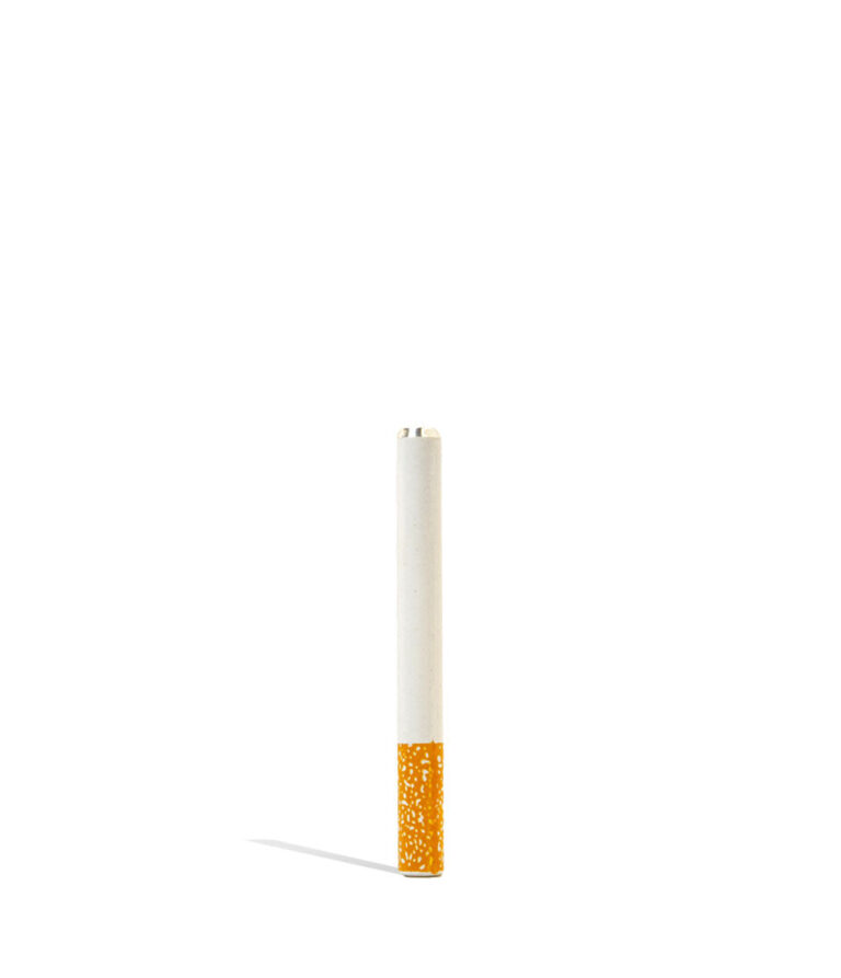 Wood Dugout with Long Bat Front View on White Background