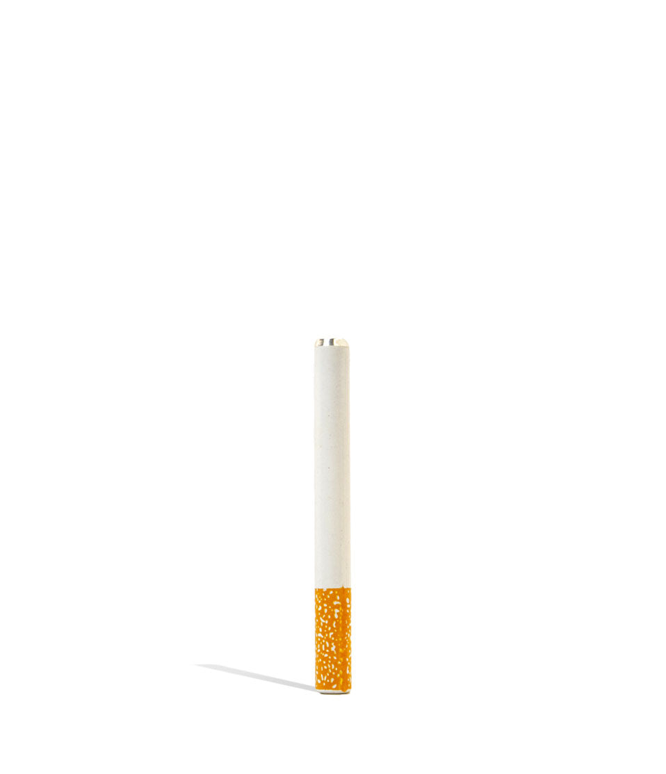 Wood Dugout with Long Bat Front View on White Background