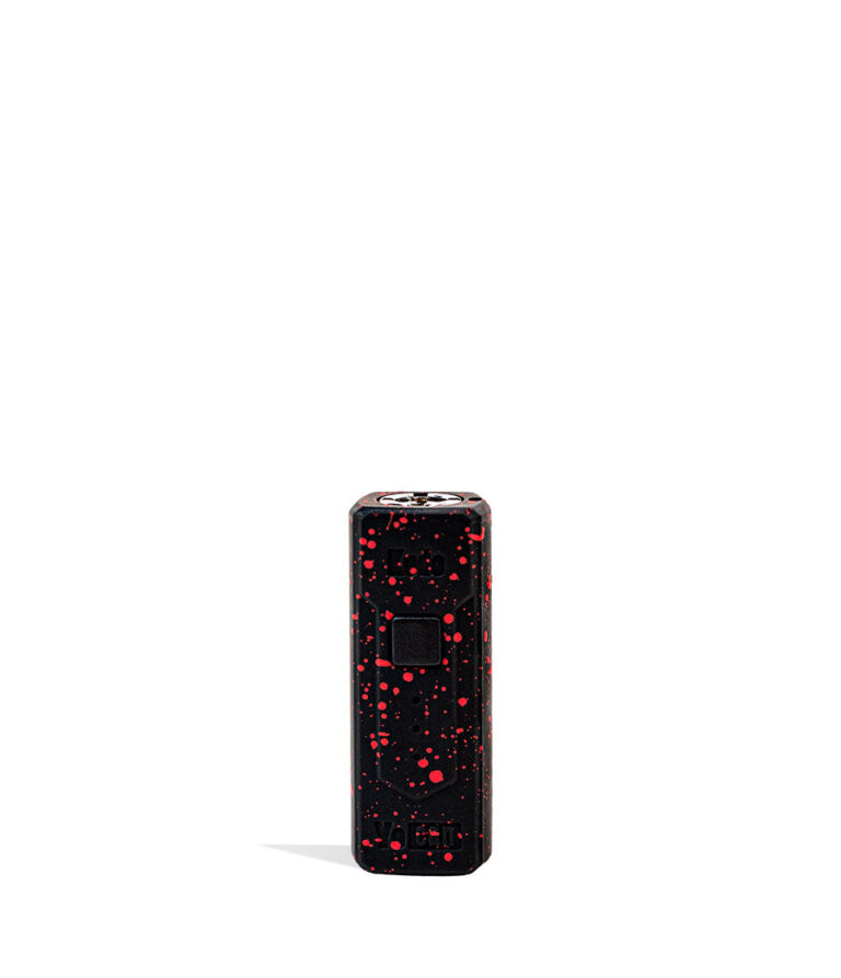 Black Red Spatter Wulf Mods KODO 510 Thread Battery Front View on White Background