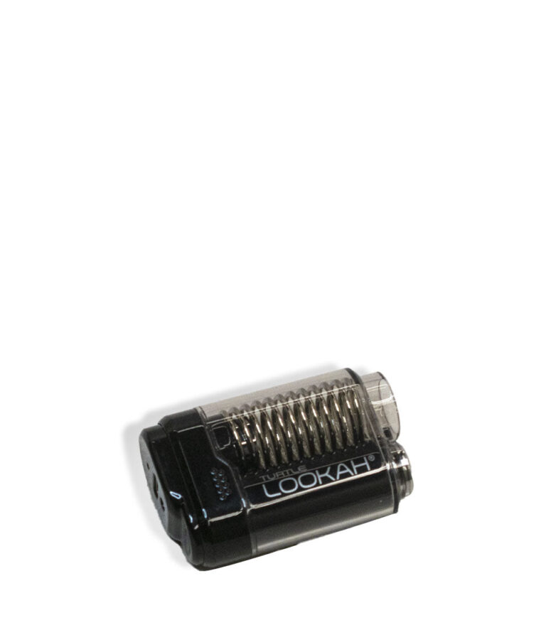 Black Lookah Turtle 2g 510 Thread Battery Down View on White Background