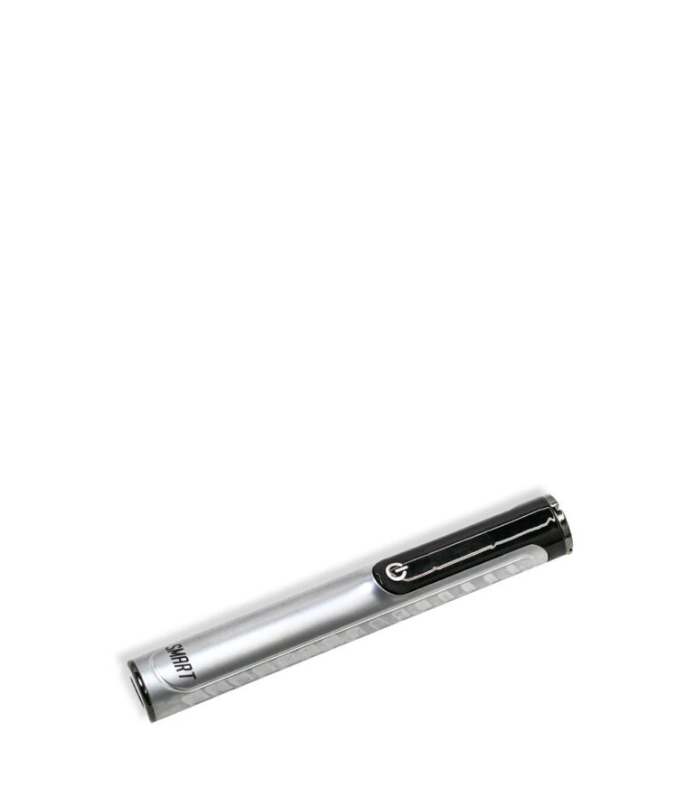 Silver Yocan Black Smart 510 Thread Battery Down View on White Background
