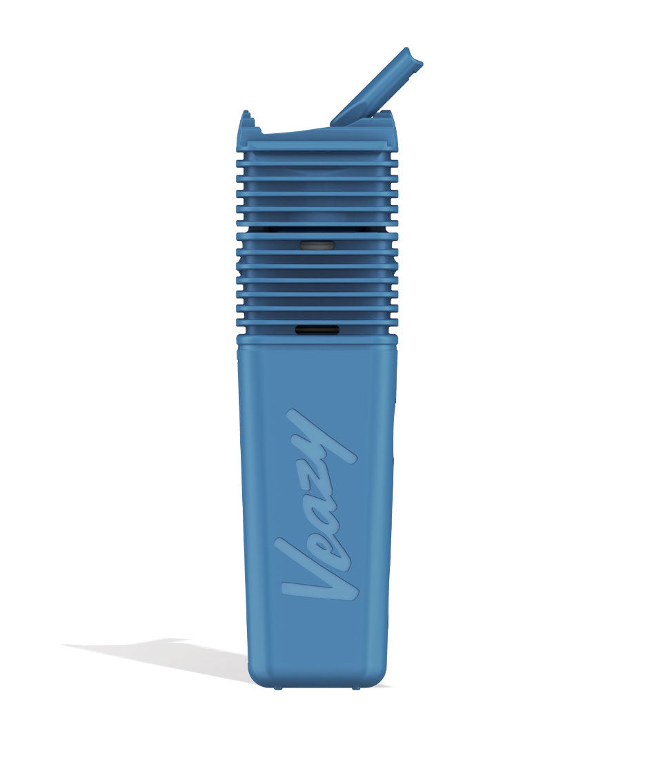 Dynamic Blue Storz & Bickel Veazy Portable Dry Herb Vaporizer Front View on White Background