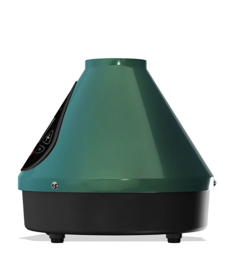 Storz & Bickel Evergreen Edition Hybrid Volcano Vaporizer Side View on White Background