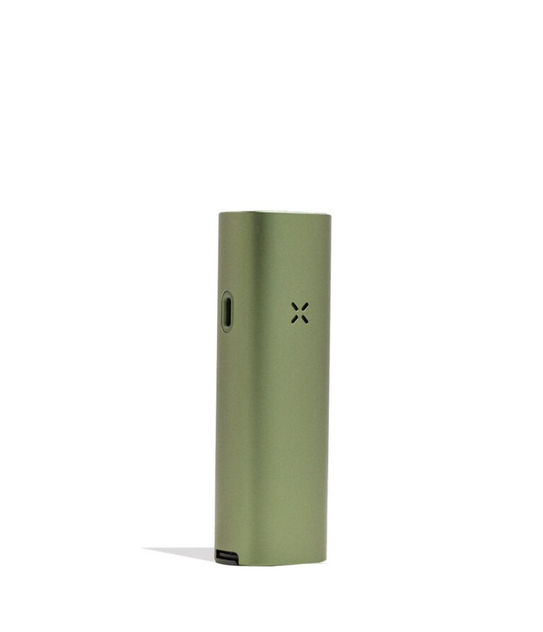 PAX 4 Portable Dry Herb Vaporizer Greenstone side view on white background