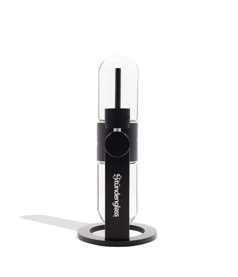 Stündenglass Gravity Infuser Black side view on white background