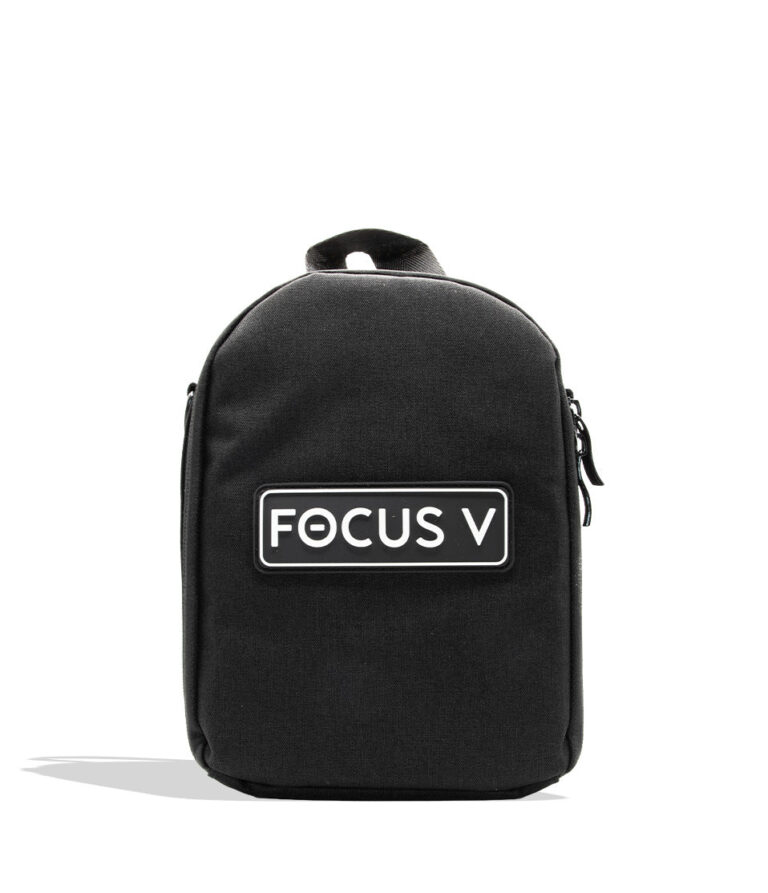 Focus V Aueris bubbler kit travel bag black logo variant on white background