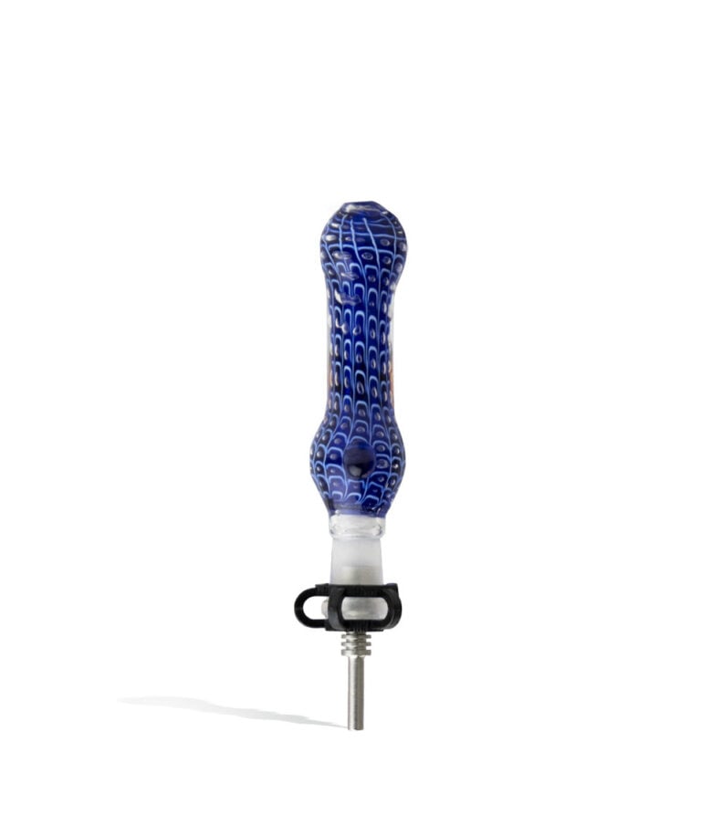 Double Thick Glass Nectar Collector 4 Front View on White Background