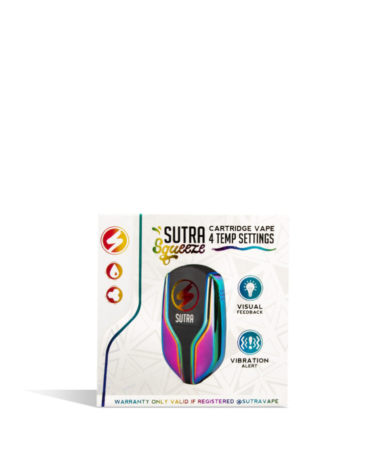 Full Color Sutra Vape Squeeze 510 Thread Battery on white studio background
