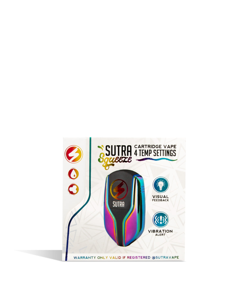 Full Color Sutra Vape Squeeze 510 Thread Battery on white studio background