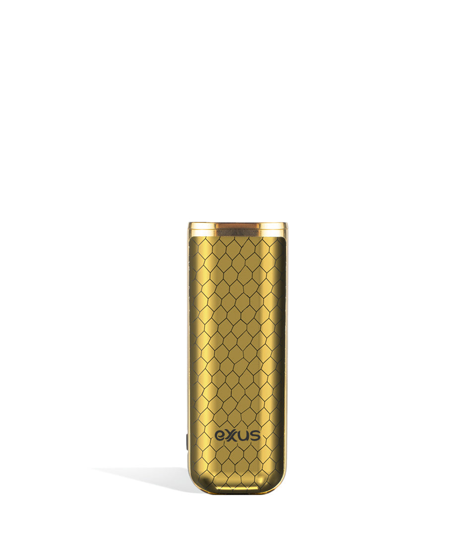 Gold Cobra front view Exxus Vape MiNovo 510 Thread Battery on white studio background