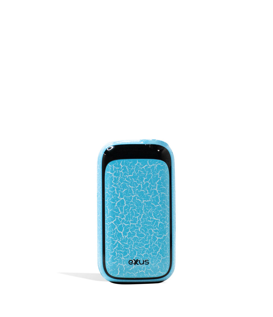 Blue White Crackle front Exxus Vape Rizo 510 Thread Battery on White Background