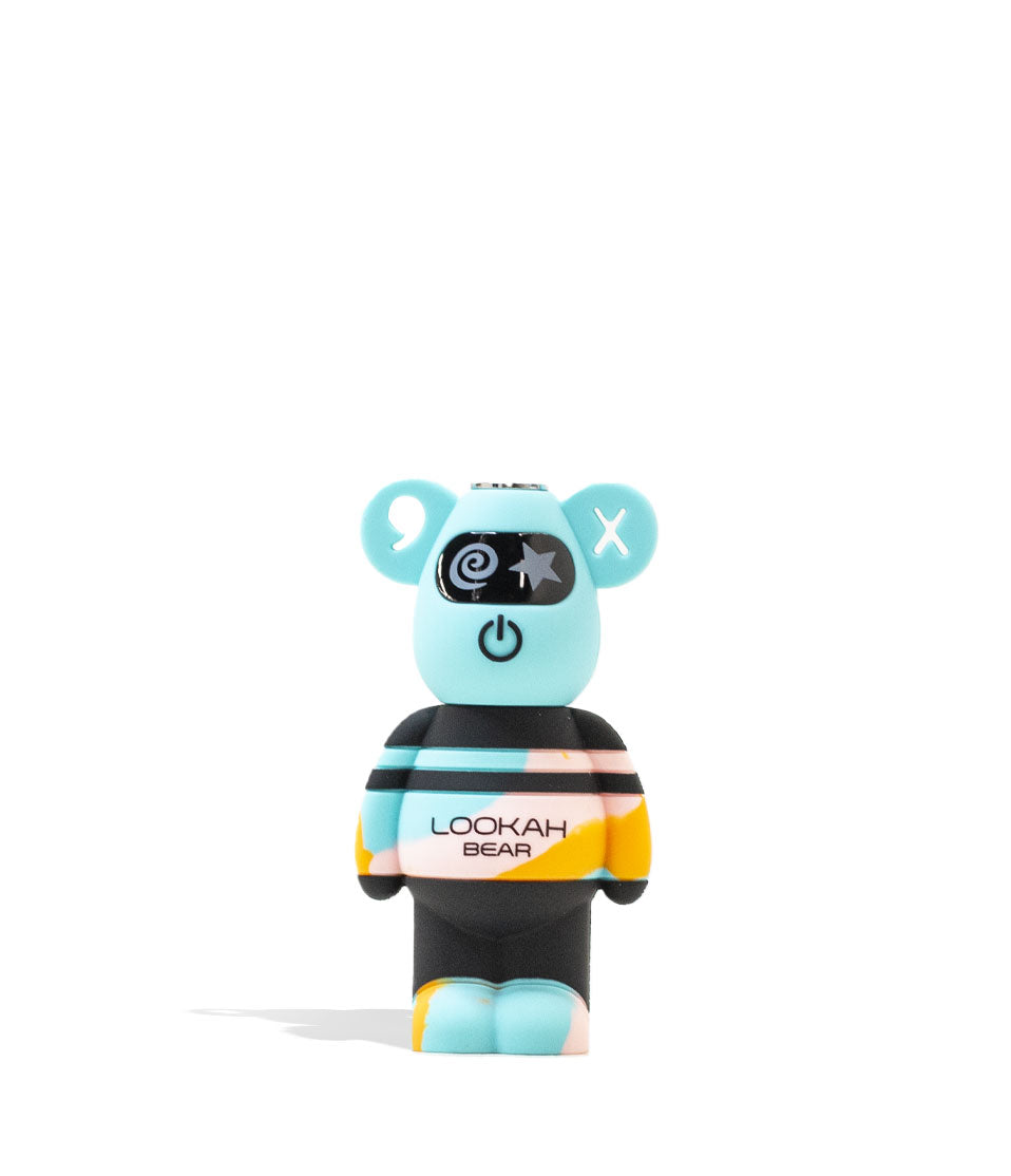Blue Tiedye Lookah Bear Limited Edition 510 Thread Battery Front View on White Background