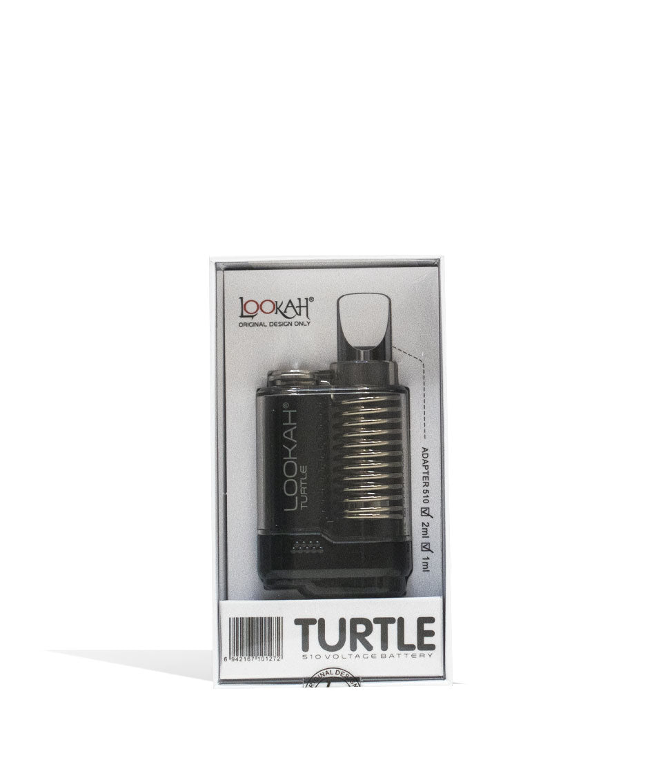 Black Lookah Turtle 2g 510 Thread Battery Packaging Front View on White Background