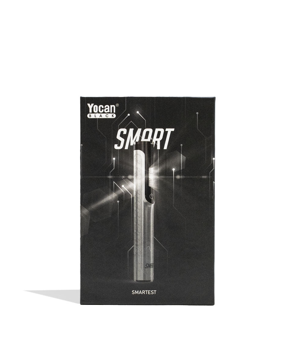 Silver Yocan Black Smart 510 Thread Battery Packaging Front View on White Background