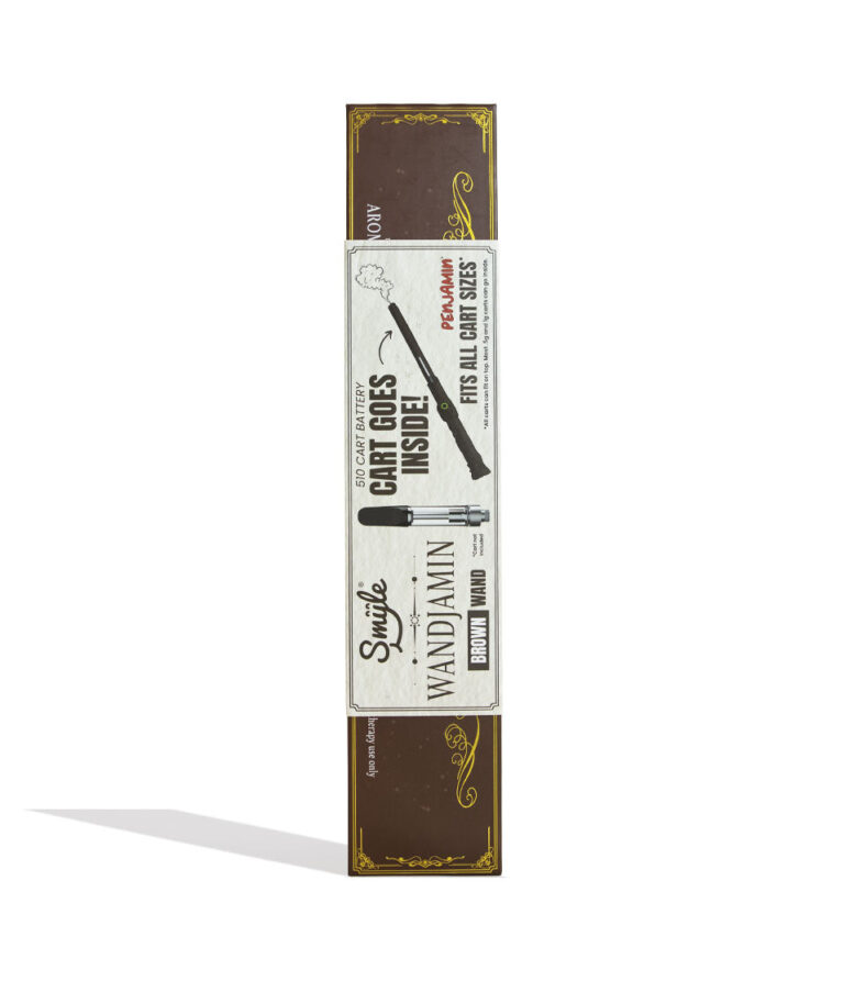 Brown Smyle Wandjamin Variable Voltage Battery Packaging Front View on White Background