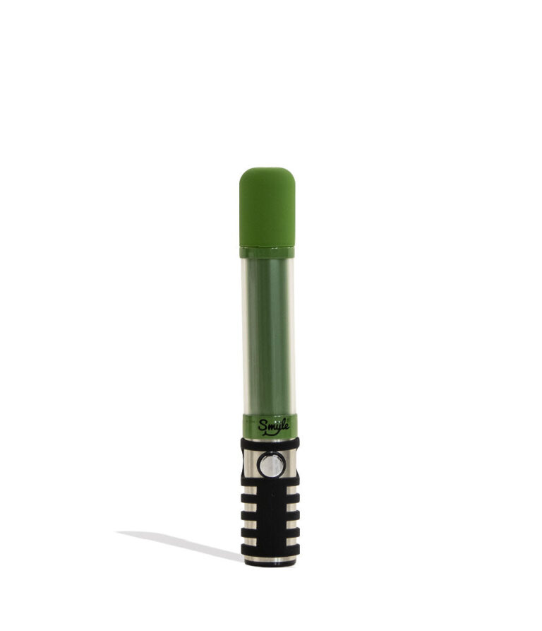 Green Smyle Penjamin Saber Variable Voltage Battery Front View on White Background