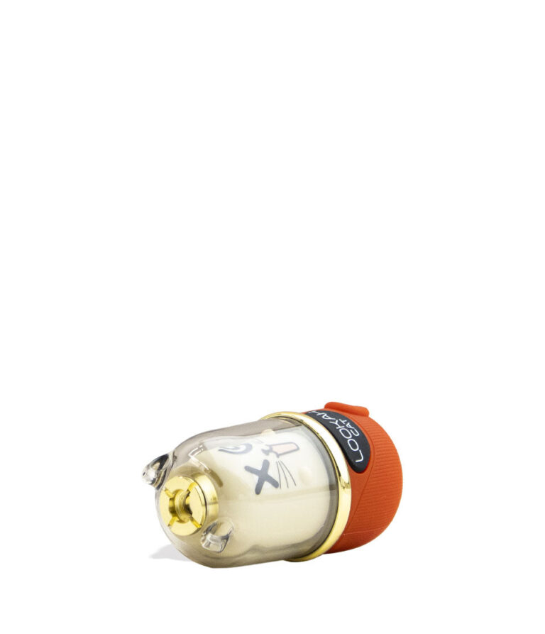Red Lookah Cat 510 Variable Voltage Battery Down View on White Background
