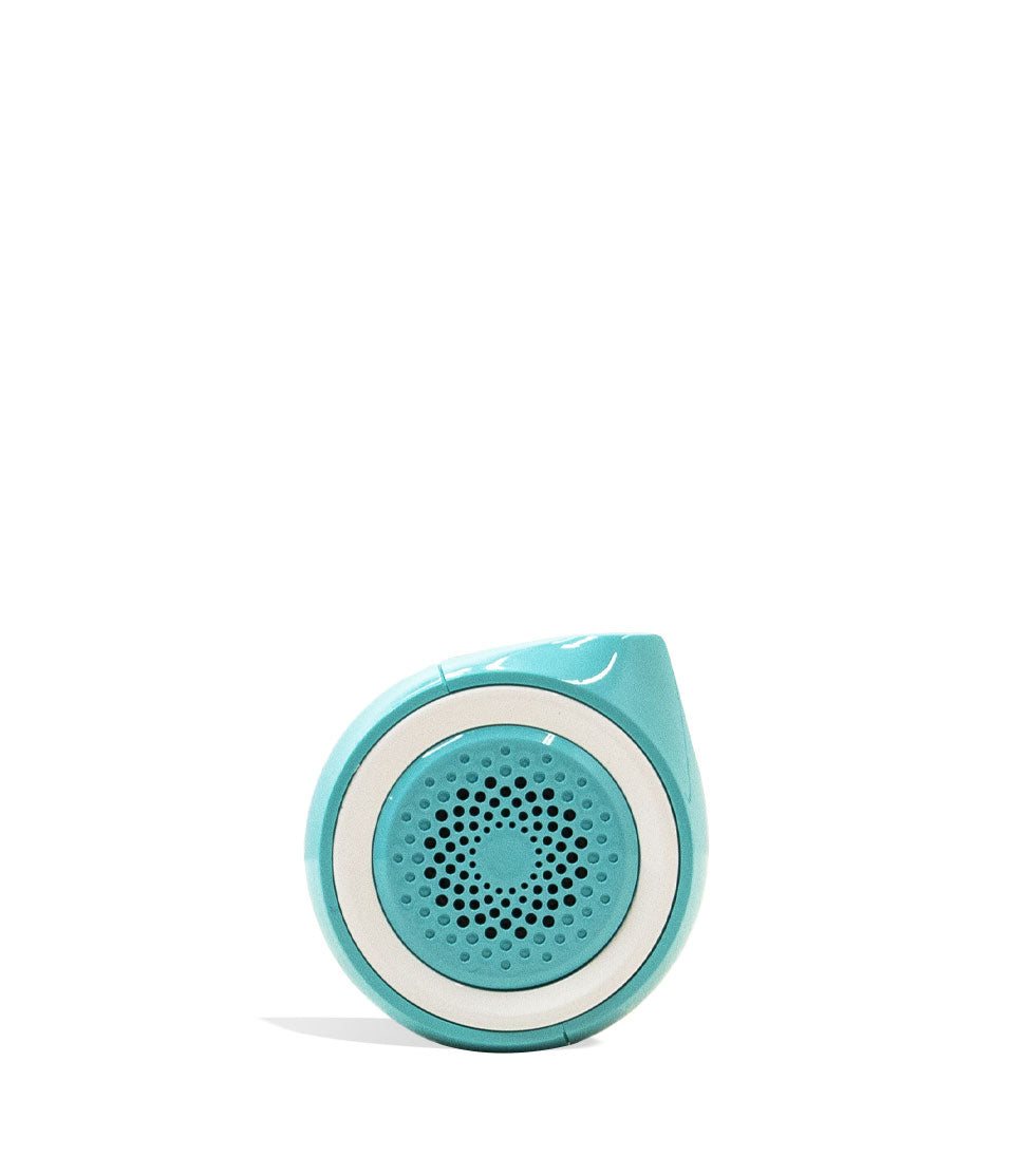 Aqua Teal Ooze Moves 510 Thread Battery and Wireless Speaker Back View on White Background